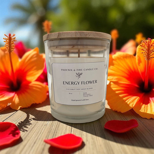 Energy Flower Coconut Soy Candle